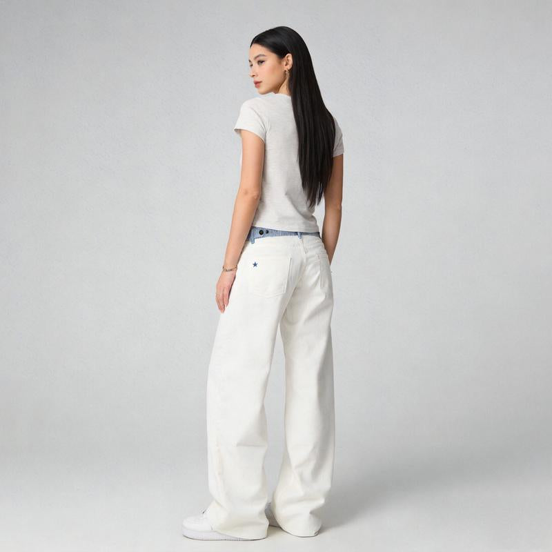 Navy Stripeband Jodie Jeans